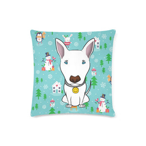 Reindeer and Snowman Christmas Pillow Cover