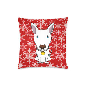 Red Snow Flake Christmas Pillow Cover