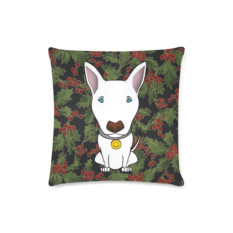 Holly Christmas Pillow Cover