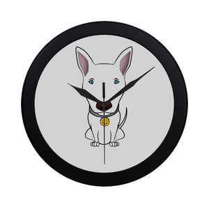 Clock - Bull Terrier - Three Images