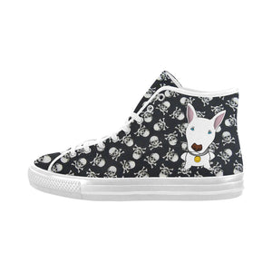 Ladies High Top - Chuck Taylor Canvas Shoes - Skull Pattern