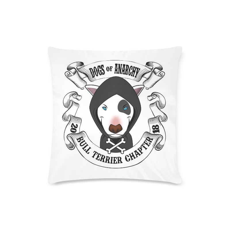 Dogs of Anarchy - Bull Terrier Chapter - Pillow Cover Throw Pillow Cover