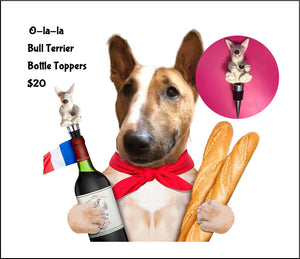 Bottle Stopper Toppers - Bull Terrier Image