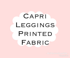 Leggings Capri - WHITE DOG - Patterns - Three Styles