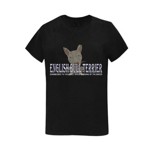 Engineered to BULL TERRIER Standards - Black Shirts/White Lettering for the Family including Hoodies