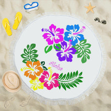 Aloha Beach Shawl / Blanket Round 59 inches across (3 styles) - Personalization Available)