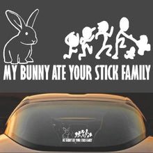 My Bunny Ate your Stick Family Car Window decal