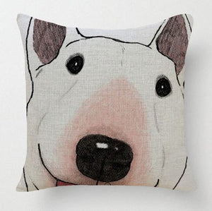 Bull Terrier Pillow/Cushon Cover