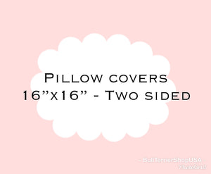 Pillow Cover 16" X 16" (Standard) Several Choices - Two Sided
