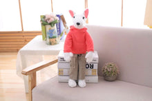 Bull Terrier Family Stuffed Plush Doggies (Bendable and Poseable)