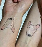 Temporary Bull Terrier Tattoo